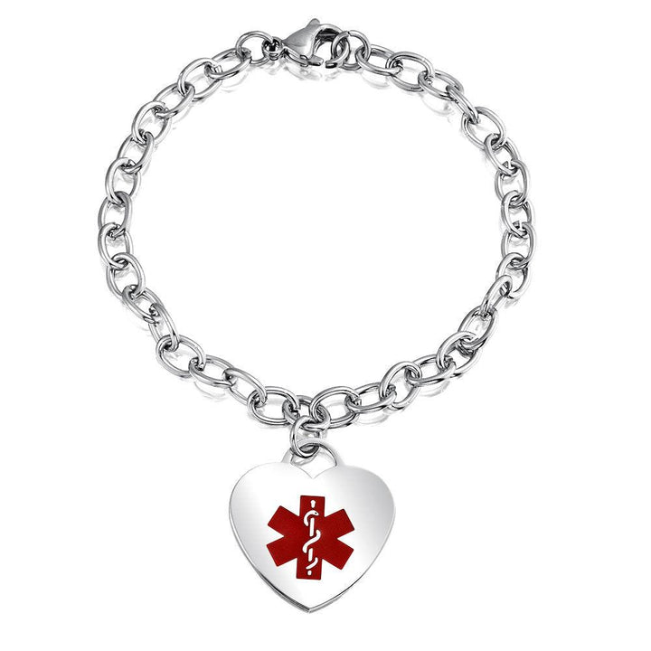 Bracelet with Red Heart outlets 7.5