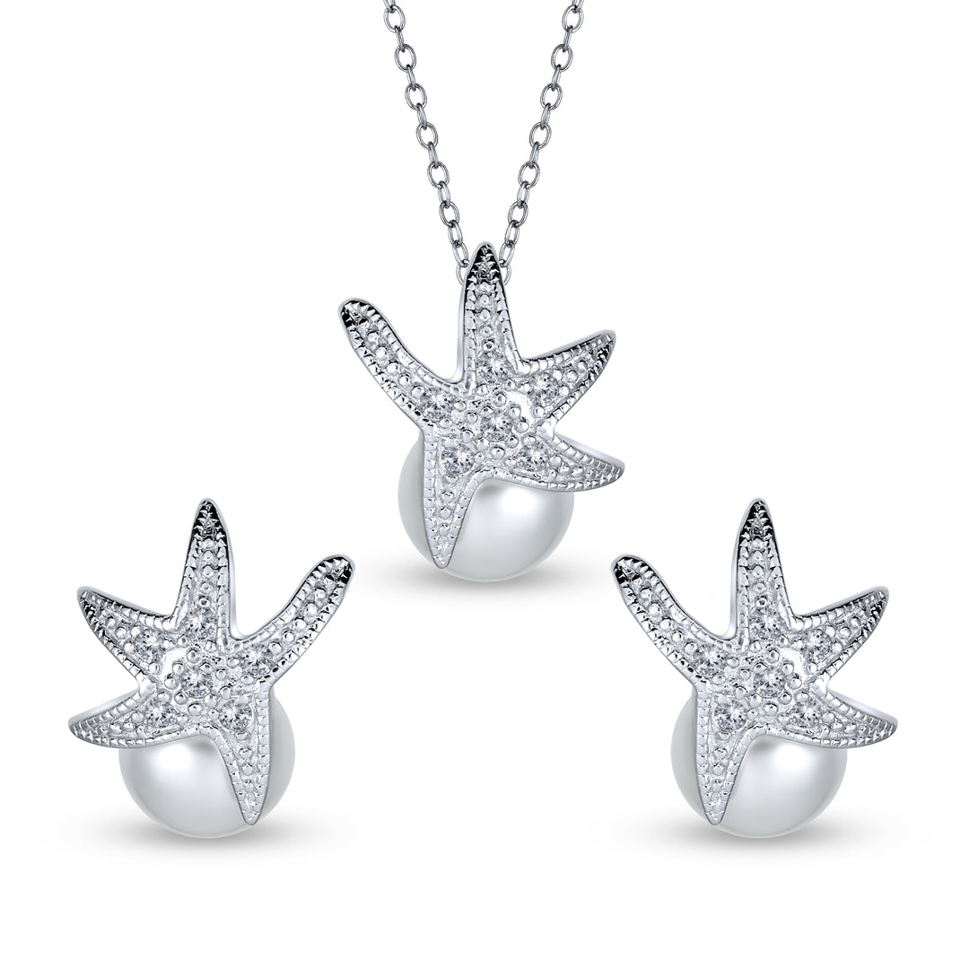 Starfish jewelry set store