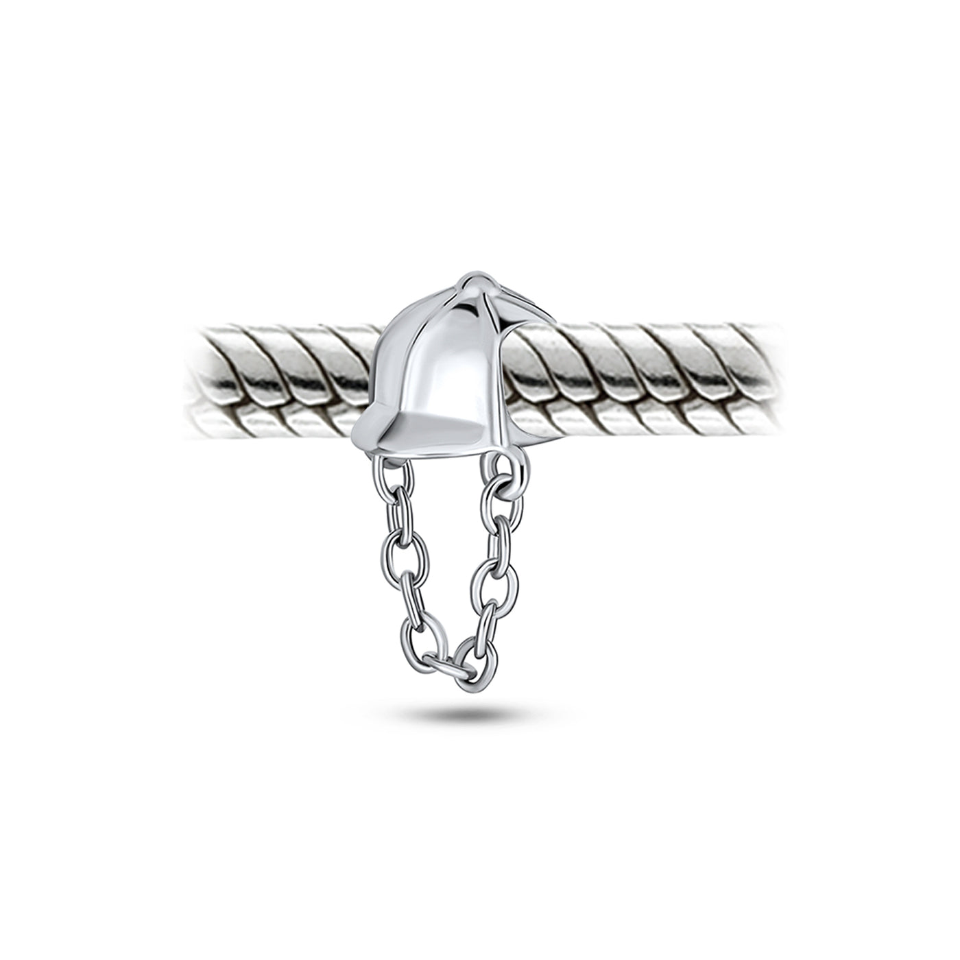 Set of 2 Western Horse and Jockey Equestrian Cap Hat Charm Bead Sterling Silver