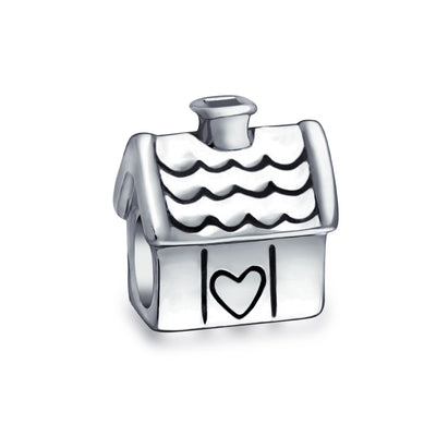 Set of 2 SUV Jeep Car and Sweet Heart New Homeowner Charm Bead Sterling Silver