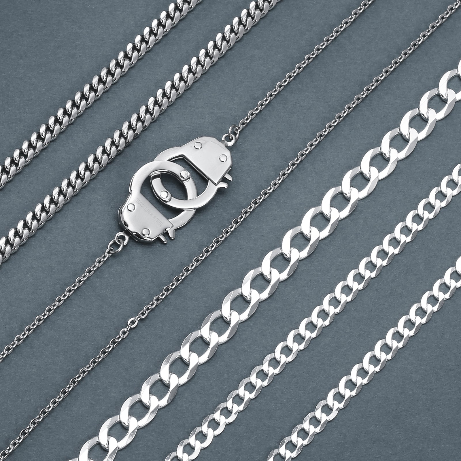 Solid Heavy .925 Sterling Silver 5MM Curb Miami Cuban Chain Link Necklace 24"