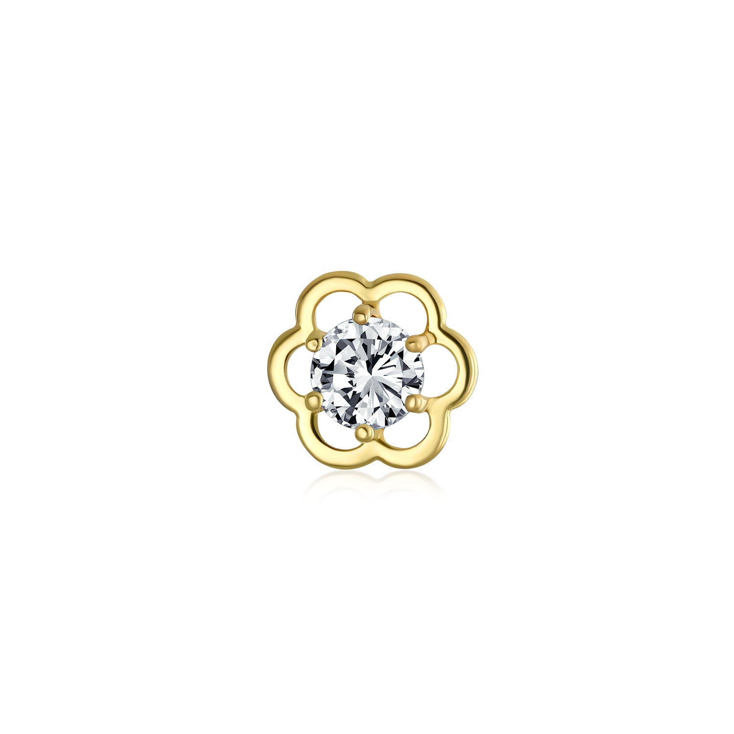 Clear Gold-Tone