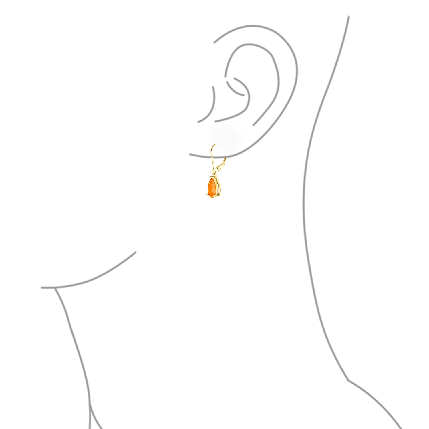 Orange Fire Opal