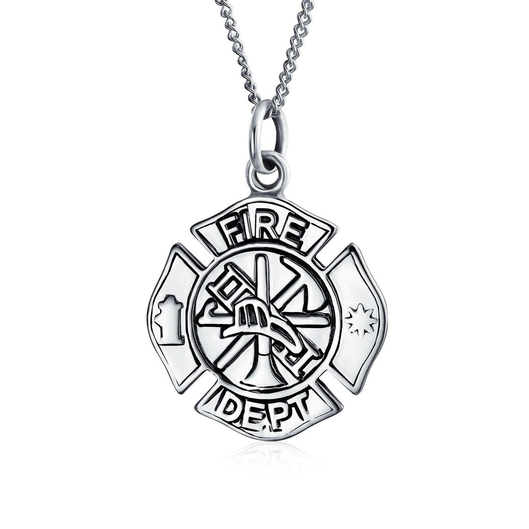 Firefighter maltese cross necklace store
