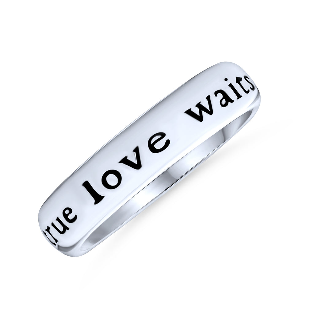 Silver purity ring online