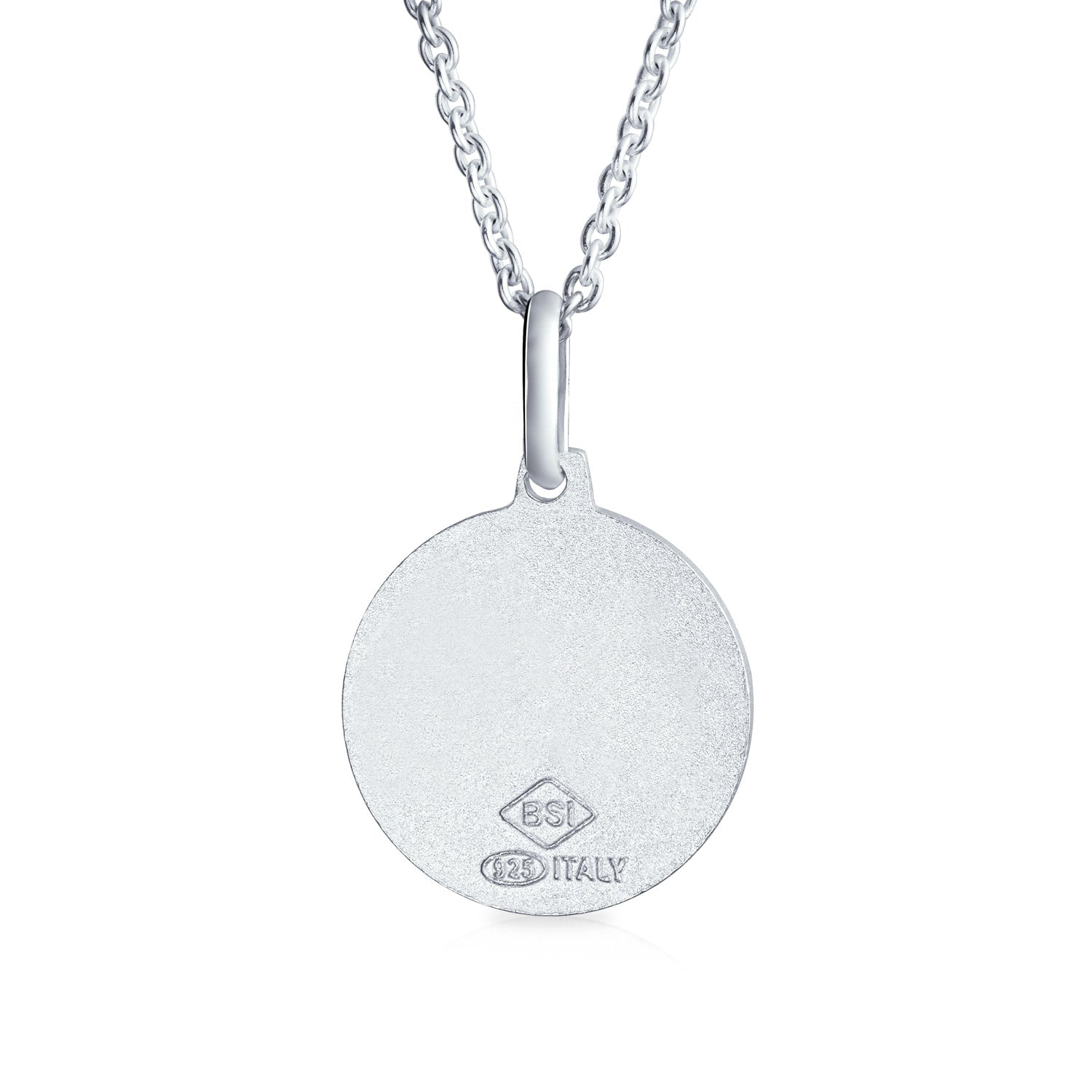 Saint Michael Military Police Security Medal Sterling Silver Pendant Necklace