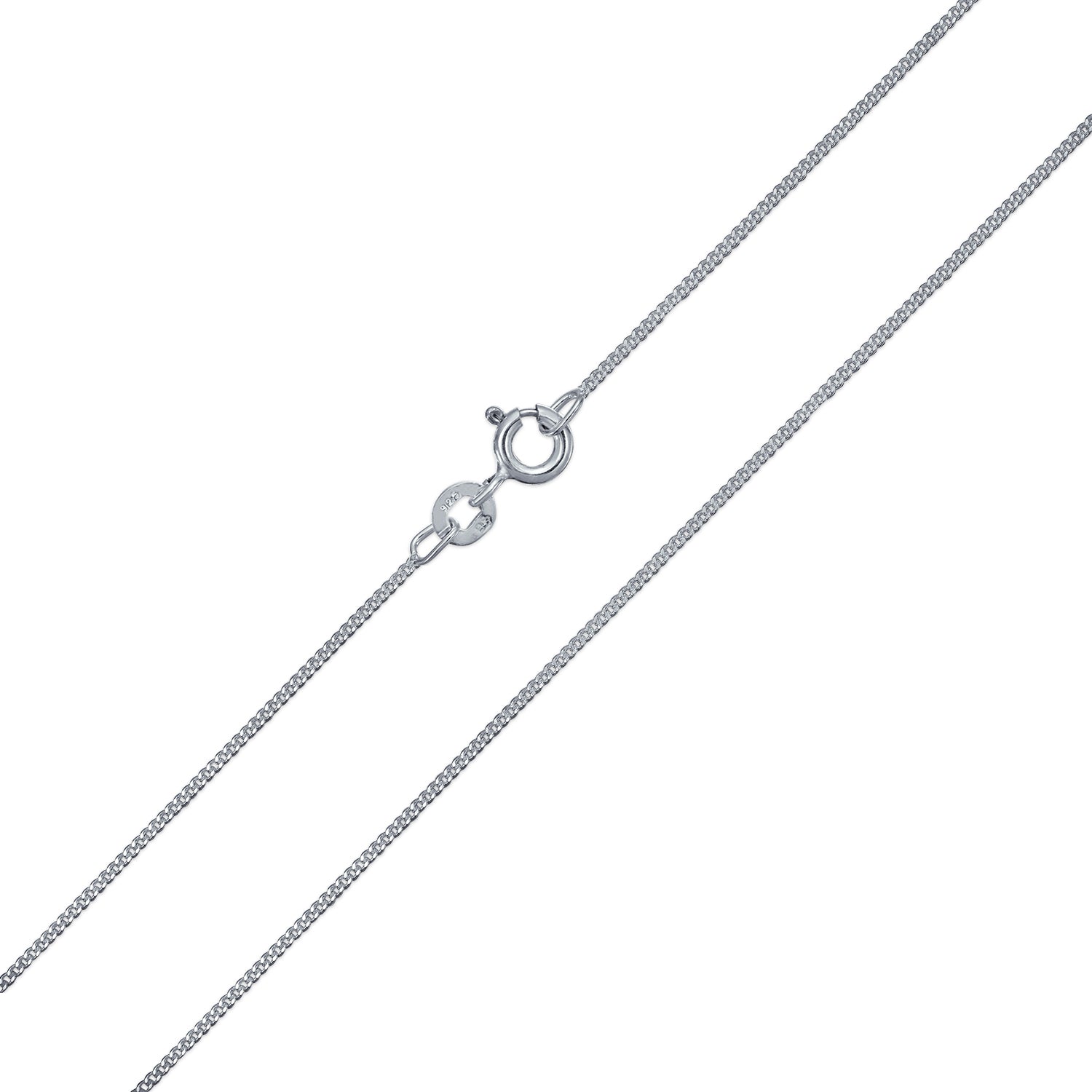 4MM Sterling Silver Miami Cuban Curb Chain Necklace Italy