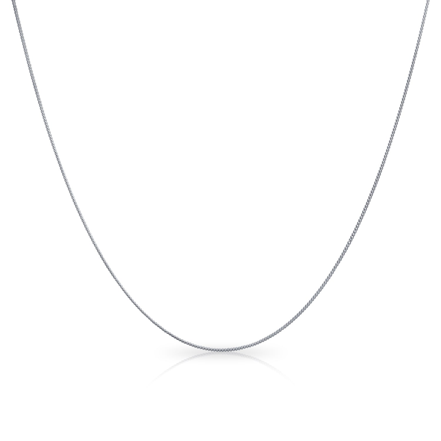 4MM Sterling Silver Miami Cuban Curb Chain Necklace Italy