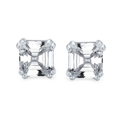 Clear Earrings 9MM