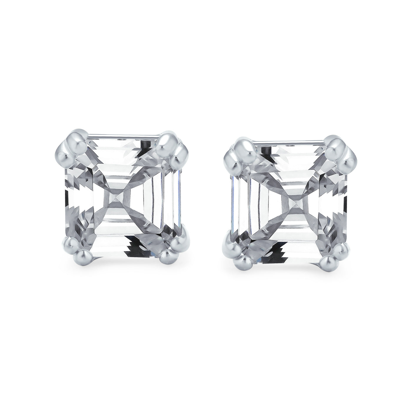 Clear Earrings 8MM