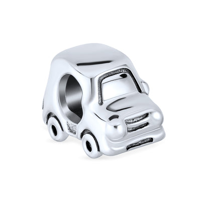 Set of 2 SUV Jeep Car and Sweet Heart New Homeowner Charm Bead Sterling Silver