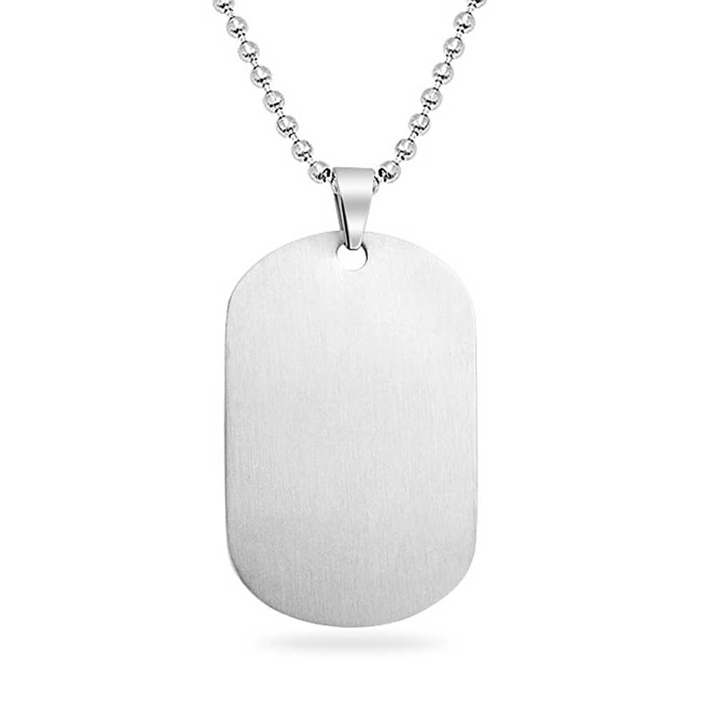Set of 2 Black Blue Freemason Compass Masonic Dog Tag Necklace Stainless Steel