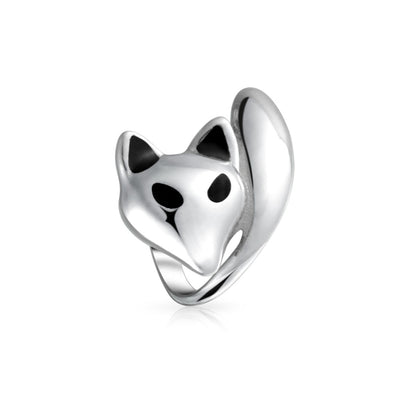 Set of 3 Koala Panda, Elephant, Foxy Lady Animal Fox Charm Bead Sterling Silver